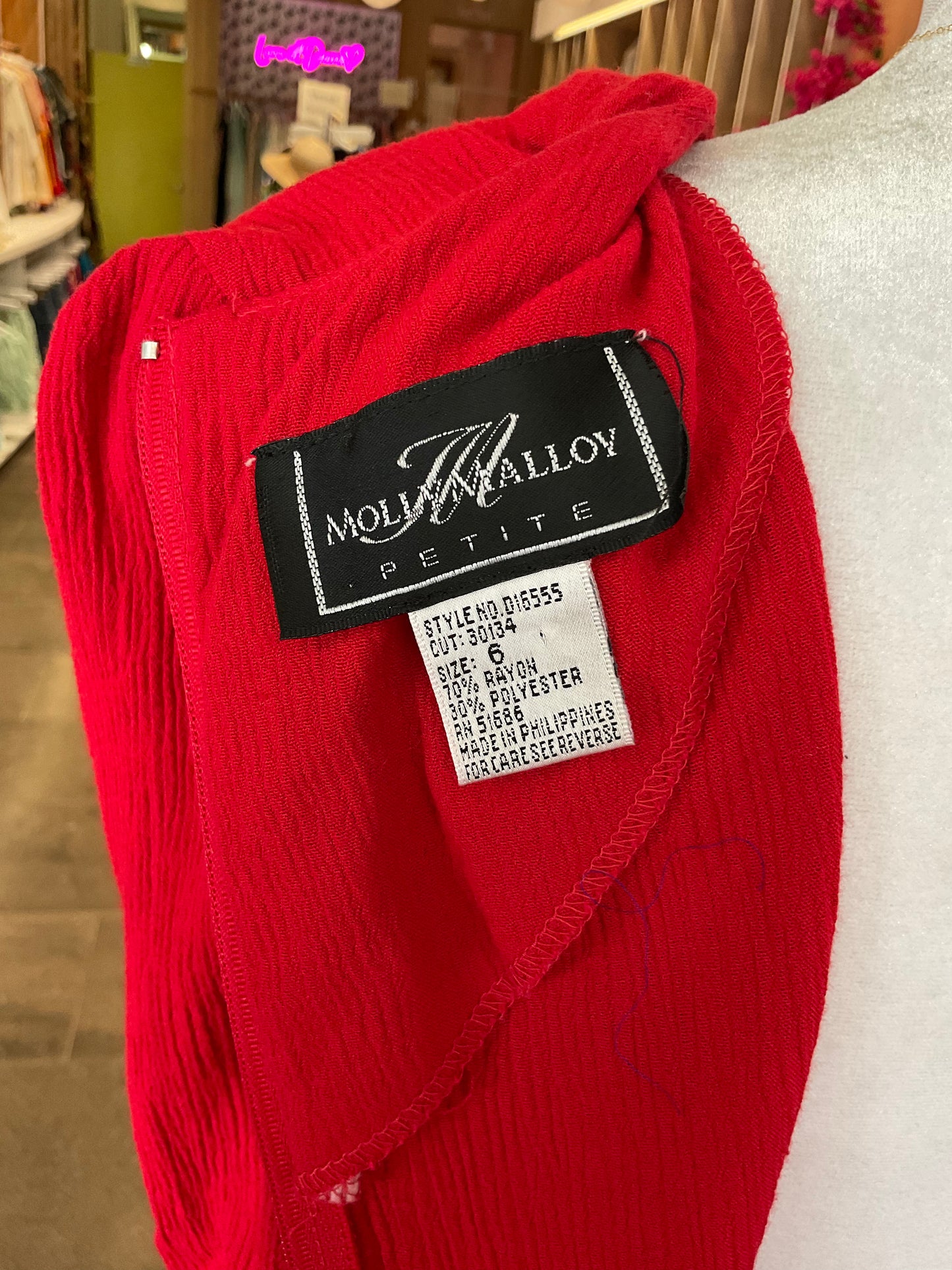 Vintage Jumpsuit ~ Red Malloy