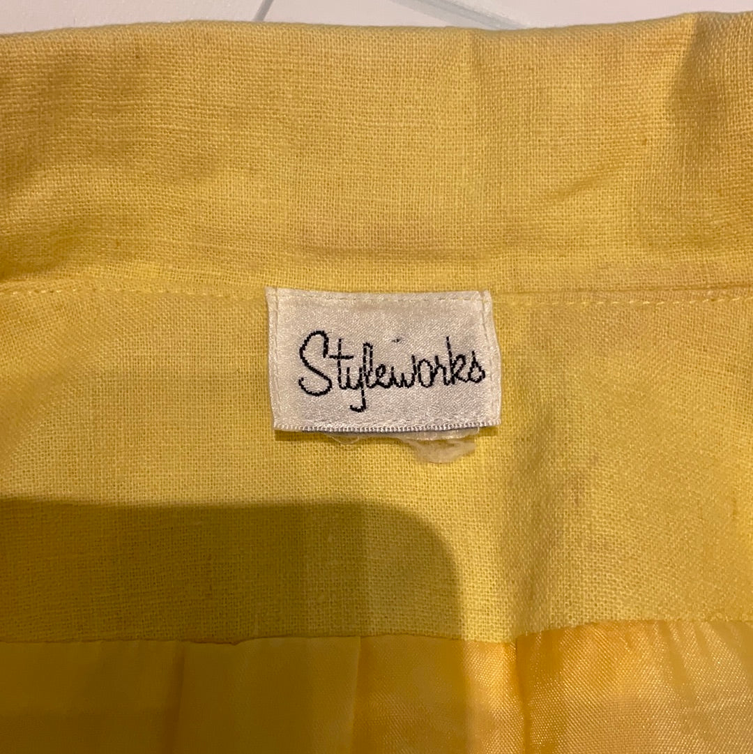 Vintage Blazer ~ Yellow Embroidery