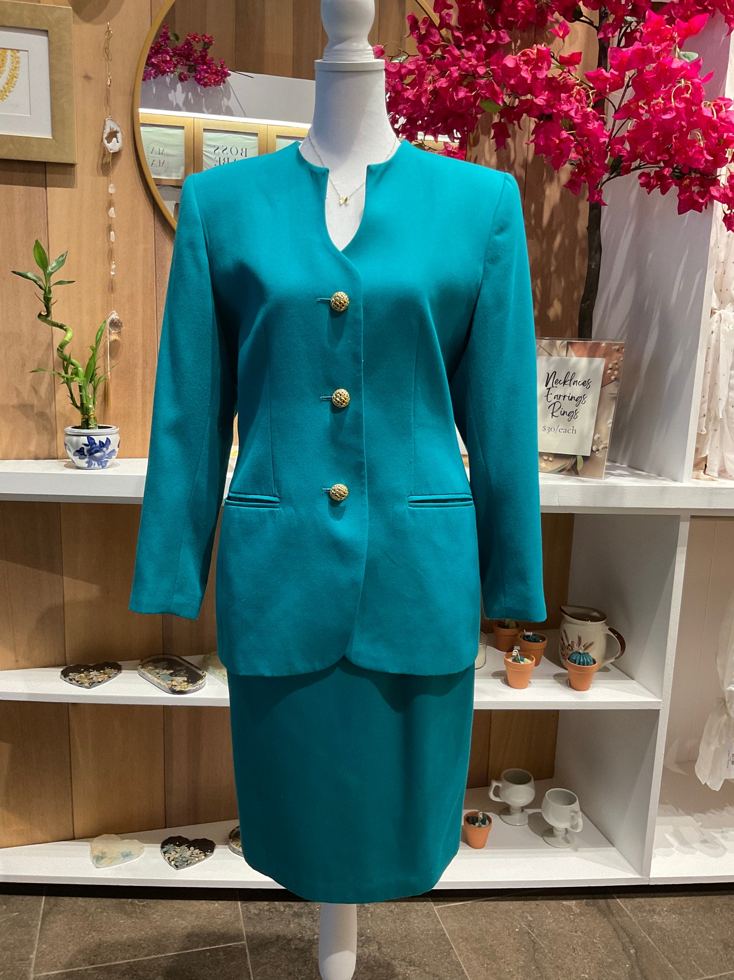 Vintage Set ~ Turquoise business outerwear