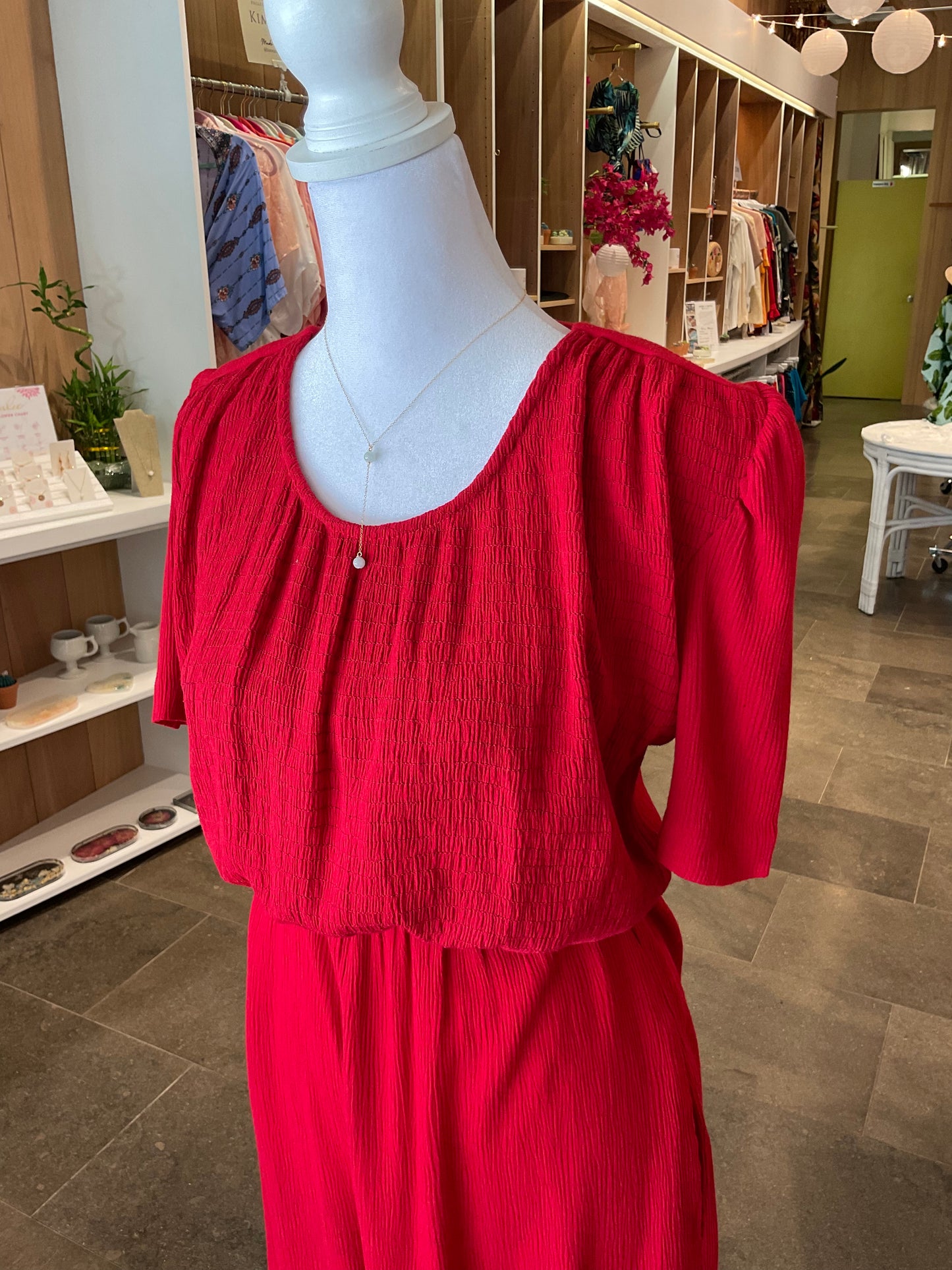 Vintage Jumpsuit ~ Red Malloy