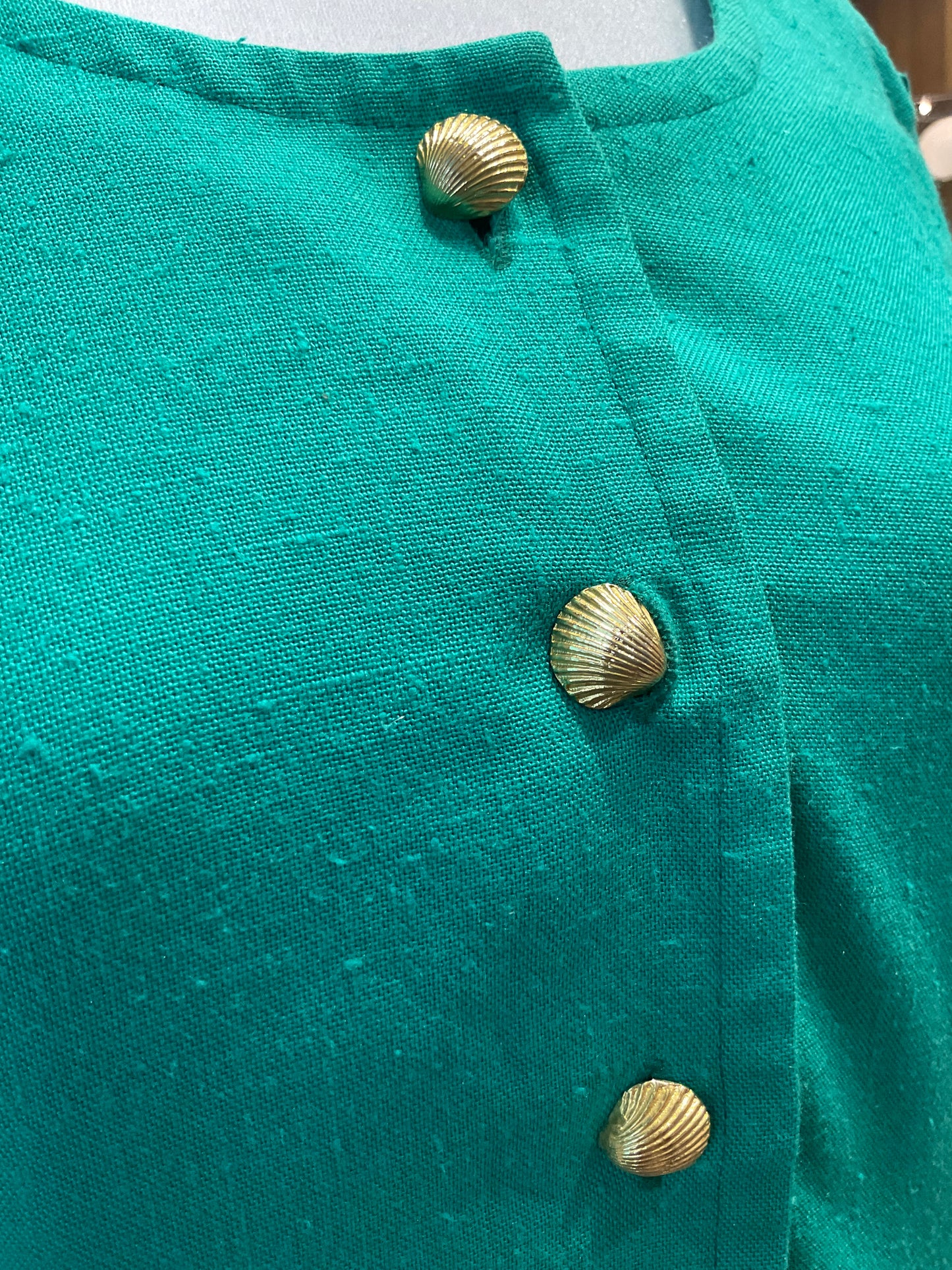Vintage Dress ~ Turquoise Seashells