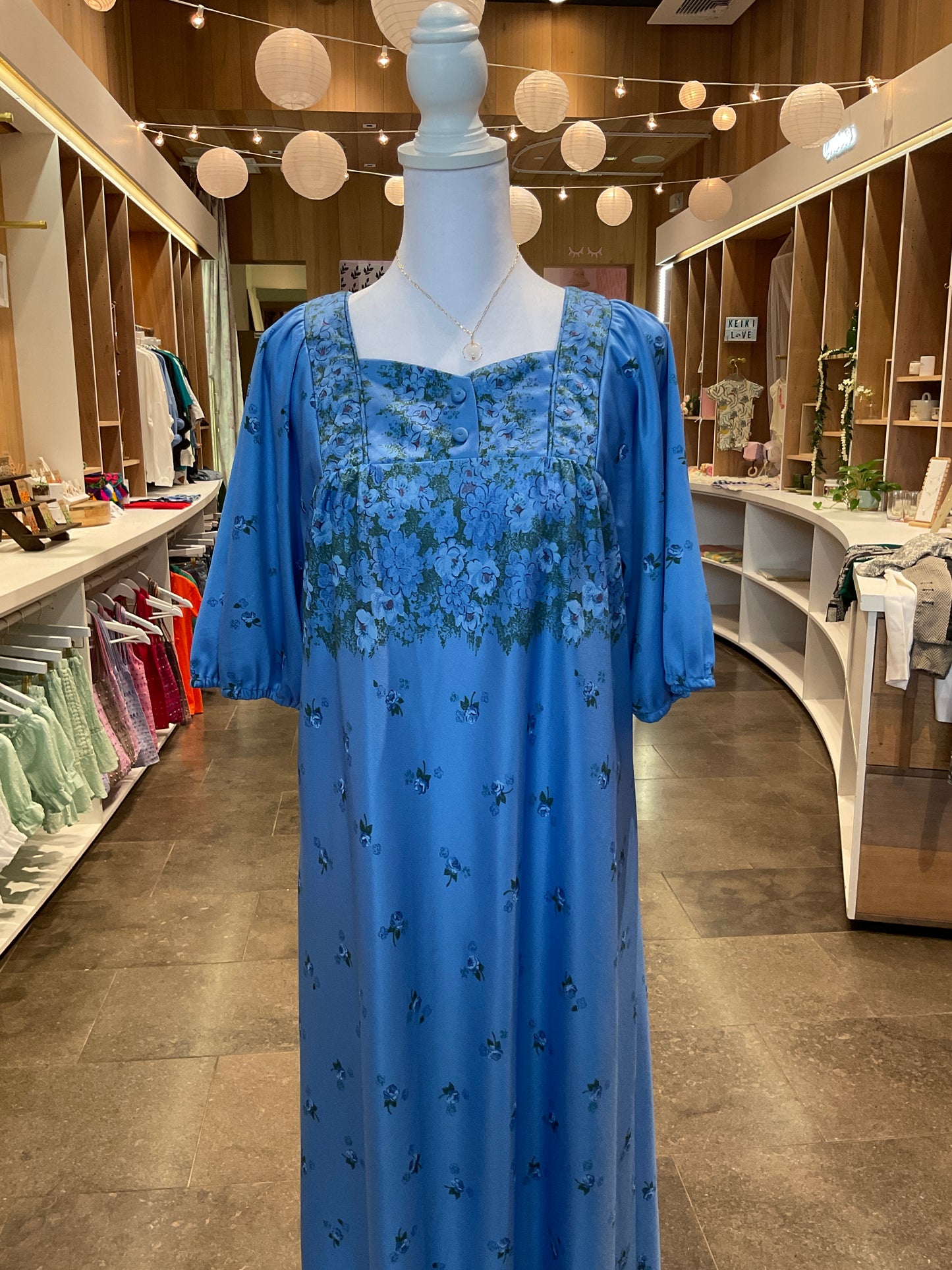 Vintage Dress ~ Blue spring ride