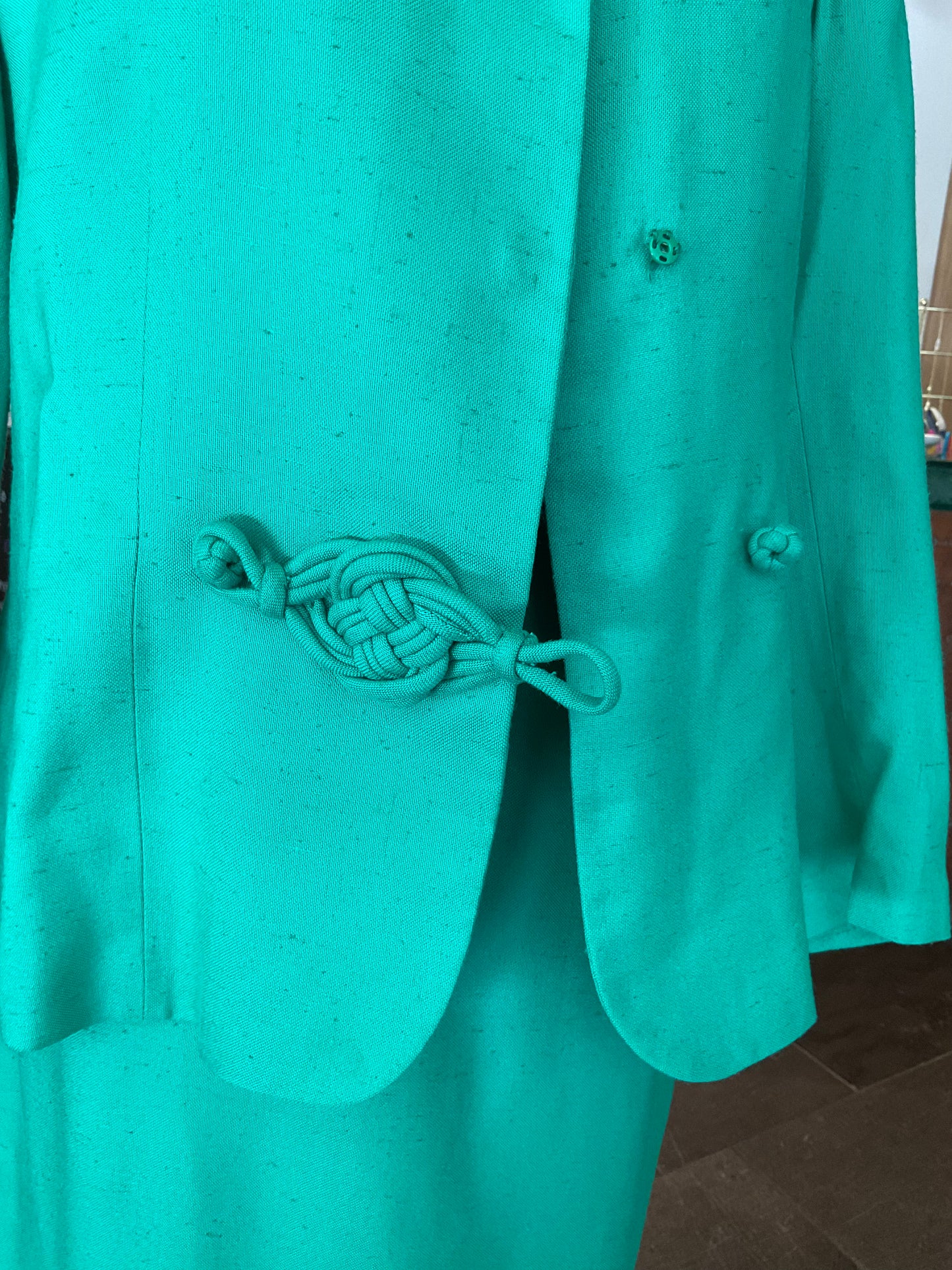 Vintage Set ~ Green Blazer and Skirt