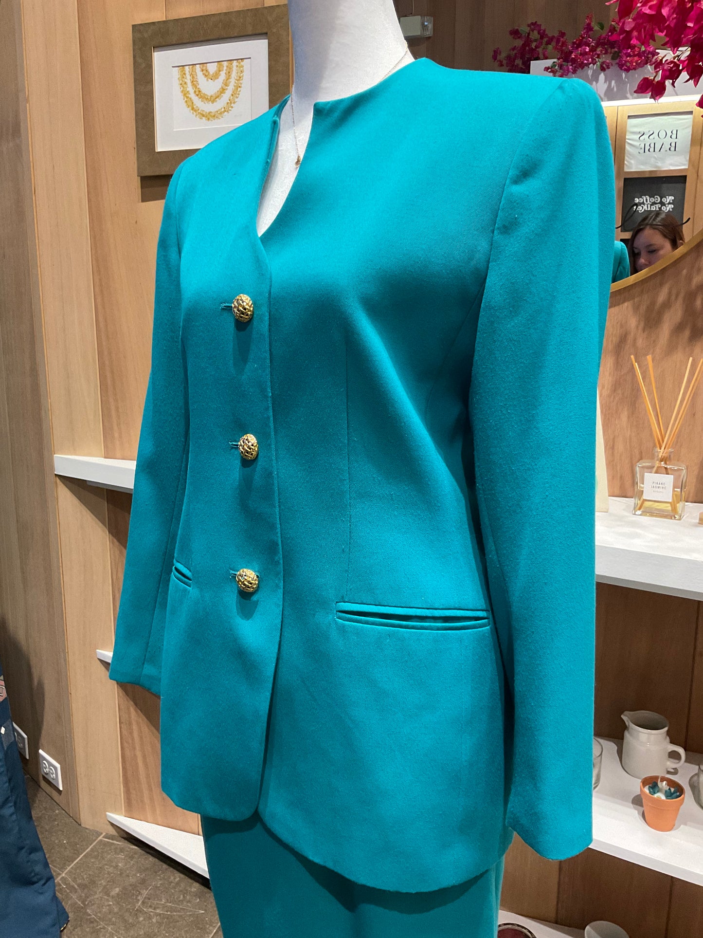 Vintage Set ~ Turquoise business outerwear